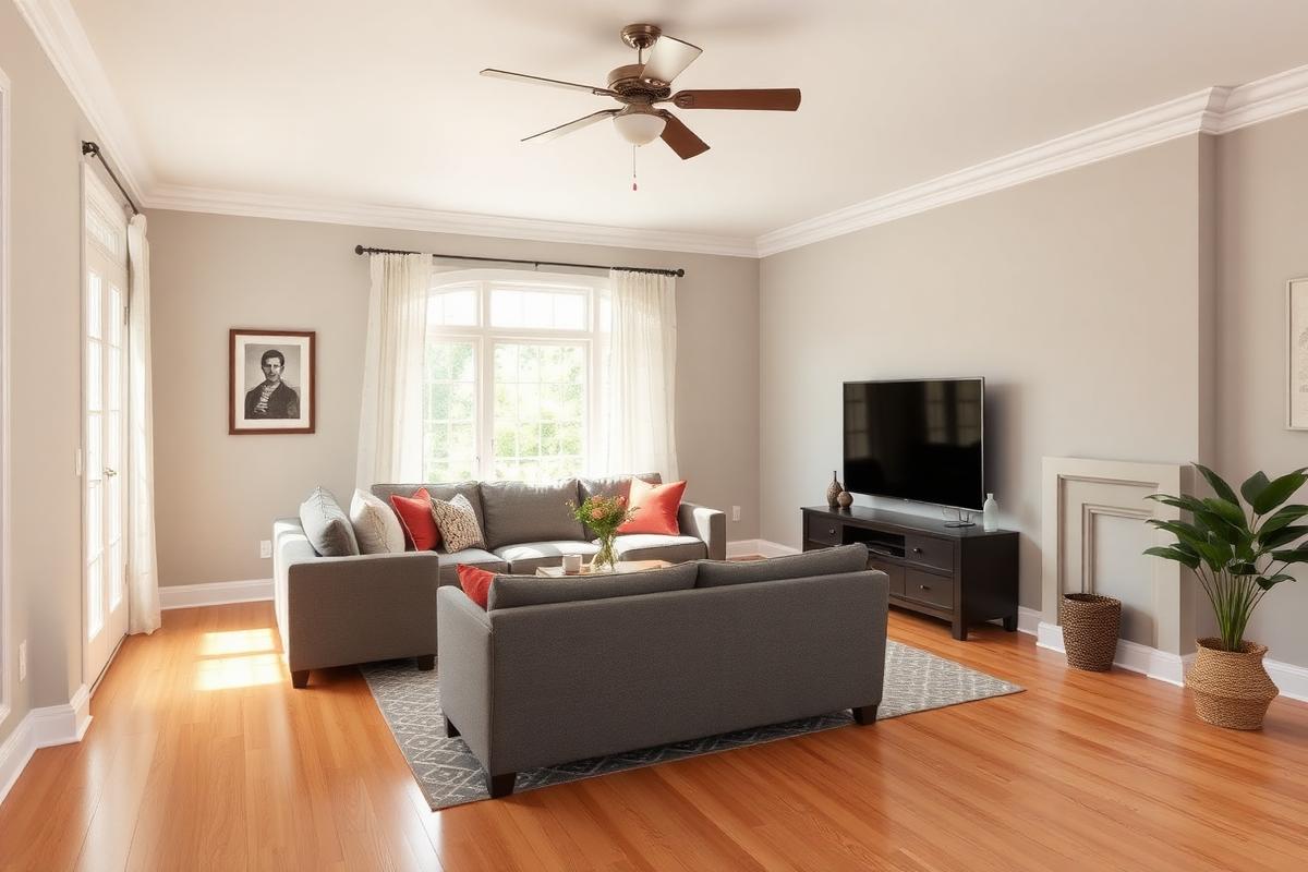 Same Atlanta living room fully restored after Blackridge service
